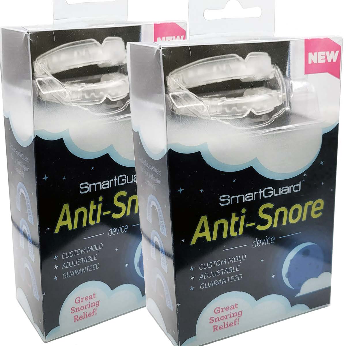 2 Pack SmartGuard Anti-Snore Device